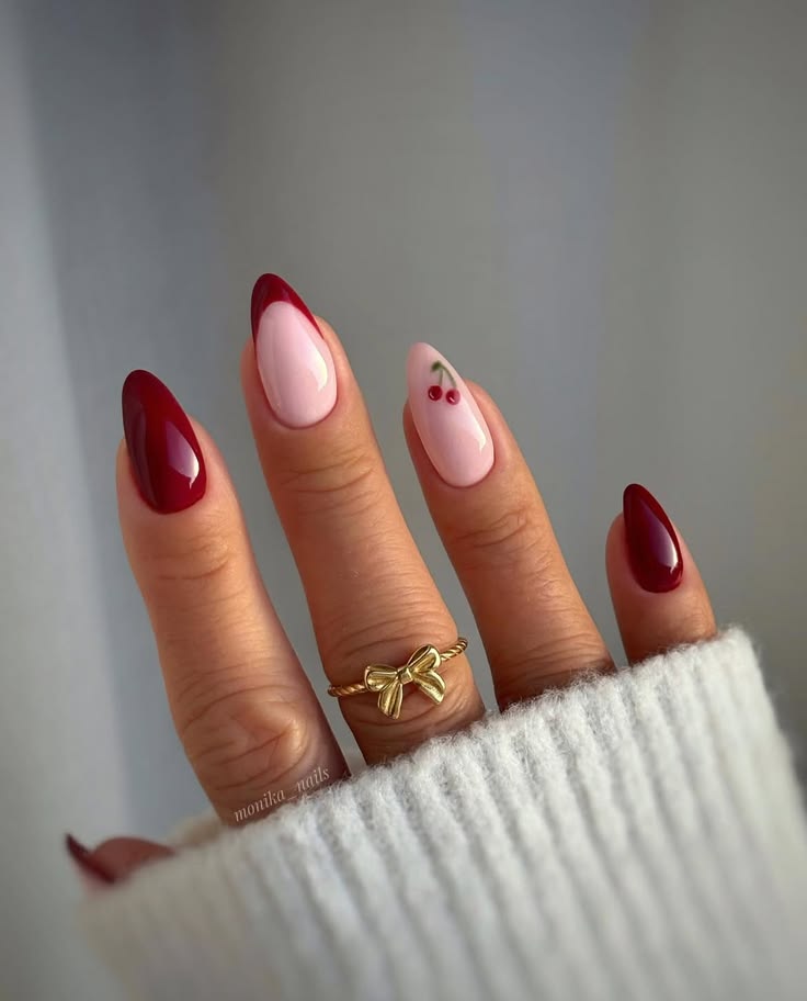 cherry girl nails
